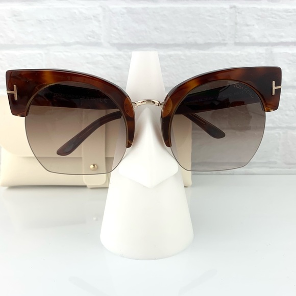 Tom Ford Oval Tortoise Clubmaster Sunglasses main image 10